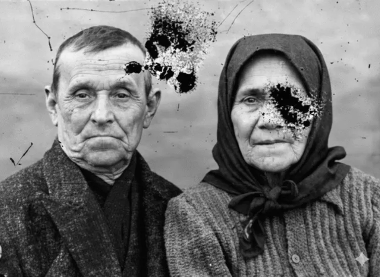 Fotografie veche înainte de restaurare